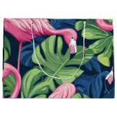 フラミンゴパラダイス抱き枕» ラージペーパーバッグ (裏面)