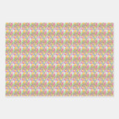 フラミンゴパレード ラッピングペーパーシート (正面)