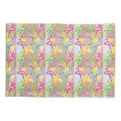 フラミンゴパレード 枕カバー (裏面-左)