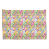 フラミンゴパレード 枕カバー (裏面-右)