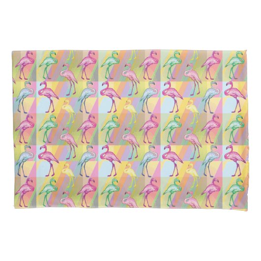 フラミンゴパレード 枕カバー (正面左)