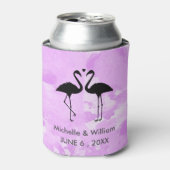フラミンゴパーソナライズされたクーラーボックス 缶クーラー (缶正面)