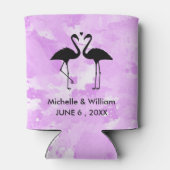 フラミンゴパーソナライズされたクーラーボックス 缶クーラー (裏面)