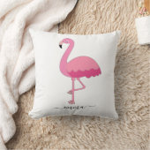 フラミンゴパーソナライズされた恋人のためのフラミンゴ枕 クッション (ブランケット)