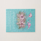 フラミンゴパーソナライズされた ジグソーパズル (横)