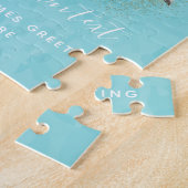 フラミンゴパーソナライズされた ジグソーパズル (側面)