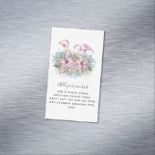 フラミンゴパーソナライズされた マグネット名刺 (インサイチュ)