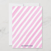 フラミンゴパーティへようこそ！誕生日パーティのお誘い 招待状 (裏面)