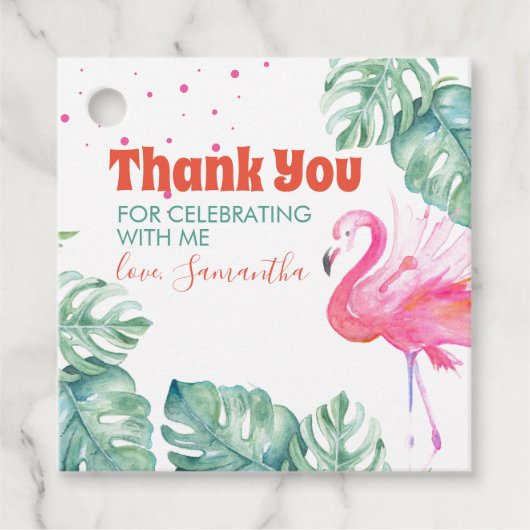 フラミンゴパーティー感謝祭 フェイバータグ (正面)