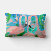 フラミンゴパーティー装飾用クッション ランバークッション (裏面)