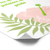 フラミンゴパーティー1stバースデーマイルストーンポスター ポスター (角)