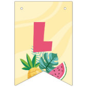 フラミンゴパーティー-フラミングルバンティングフラグ バンティングフラッグ (第2の旗)