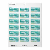 フラミンゴビーチありがとう |アクア ラベル (フルシート)