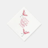 フラミンゴビーチウェディング Birds of a Feather スタンダードカクテルナプキン (角)