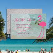 フラミンゴビーチクリスマスパーティの招待状 招待状