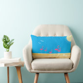 フラミンゴビーチシーン ランバークッション (椅子)