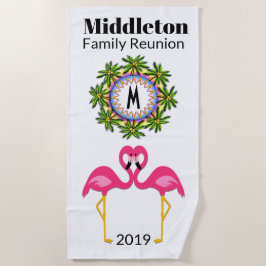 フラミンゴビーチタオル ビーチタオル