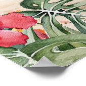 フラミンゴビーチトロピカル70thウェルカムサインポスター ポスター (角)