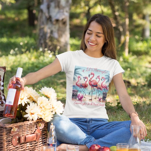 フラミンゴビーチ誕生日パーティー記念Tシャツ Tシャツ