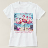 フラミンゴビーチ誕生日パーティー記念Tシャツ Tシャツ (デザイン正面)