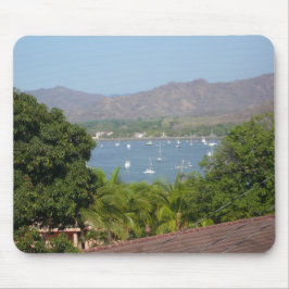 フラミンゴビーチ、コスタリカのボート停泊 マウスパッド