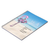 フラミンゴビーユー感動的引用文 ノートブック (左側)