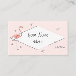 フラミンゴピンクのダイヤモンド名刺 名刺
