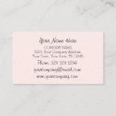 フラミンゴピンクの名刺 名刺 (裏面)