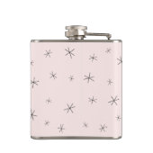 フラミンゴピンクの素晴らしい!フラッ包まれたク フラスク (裏面)