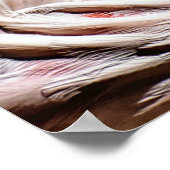 フラミンゴピンクの野生動物の写真 ポスター (角)