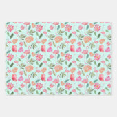 フラミンゴピンクの鳥自然熱帯鳥 ラッピングペーパーシート (正面2)