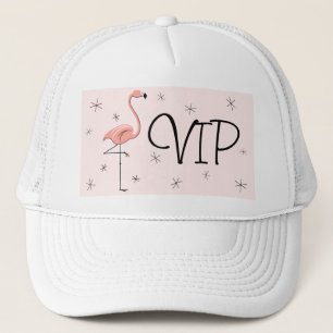 フラミンゴピンクの「VIP」のトラック運転手の帽子のピンク キャップ