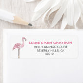 フラミンゴピンクグレイモダンクリーン ラベル (インサイチュ)