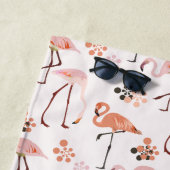 フラミンゴピンクサンゴ名 ビーチタオル (インサイチュ)