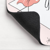 フラミンゴピンクダイヤモンド名mousepad マウスパッド (コーナー)