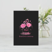 フラミンゴピンクリボン蝶の乳がん阿波 招待状 (スタンド正面)