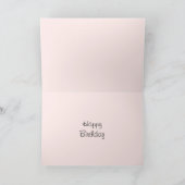 フラミンゴピンク素敵な友人！バースデーカード カード (内部)