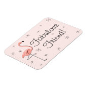 フラミンゴピンク素晴らしい友人のマグネット柔軟 マグネット (左側)