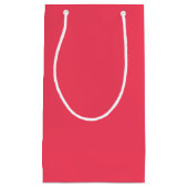 フラミンゴピンク色の名前 スモールペーパーバッグ (正面)