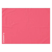 フラミンゴピンク色の名前 テーブルクロス (正面(横))