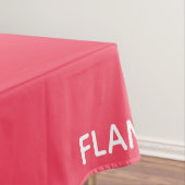 フラミンゴピンク色の名前 テーブルクロス (インサイチュ)