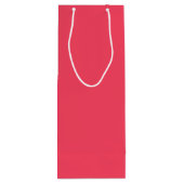 フラミンゴピンク色の名前 ワインギフトバッグ (裏面)