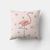フラミンゴピンク装飾用クッション クッション (裏面)
