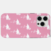 フラミンゴピンク Case-Mate iPhoneケース (裏面 (横))