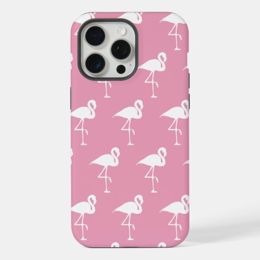 フラミンゴピンク iPhoneケース (裏面)