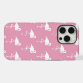 フラミンゴピンク iPhoneケース (裏面横)