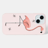 フラミンゴピンクiPhoneケース Case-Mate iPhoneケース (裏面 (横))