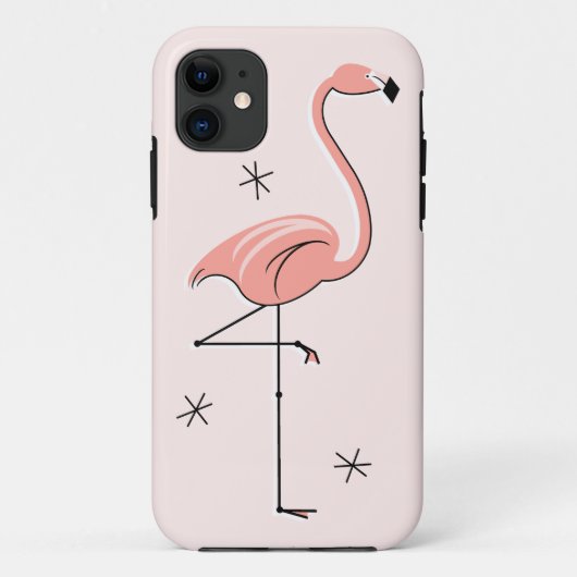 フラミンゴピンクiPhoneケース Case-Mate iPhoneケース (裏面)
