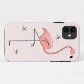 フラミンゴピンクiPhoneケース Case-Mate iPhoneケース (裏面(横))