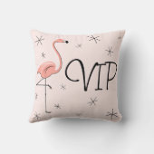 フラミンゴピンク'VIP'装飾用クッション クッション (裏面)